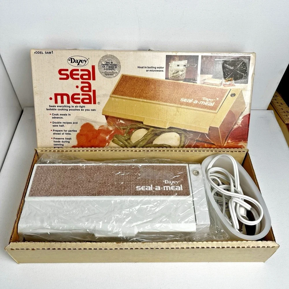 🇺🇸 Vintage Dazey Seal-A-Meal SAM-1 Heat Sealer 1970s‎ NOS Tested USA